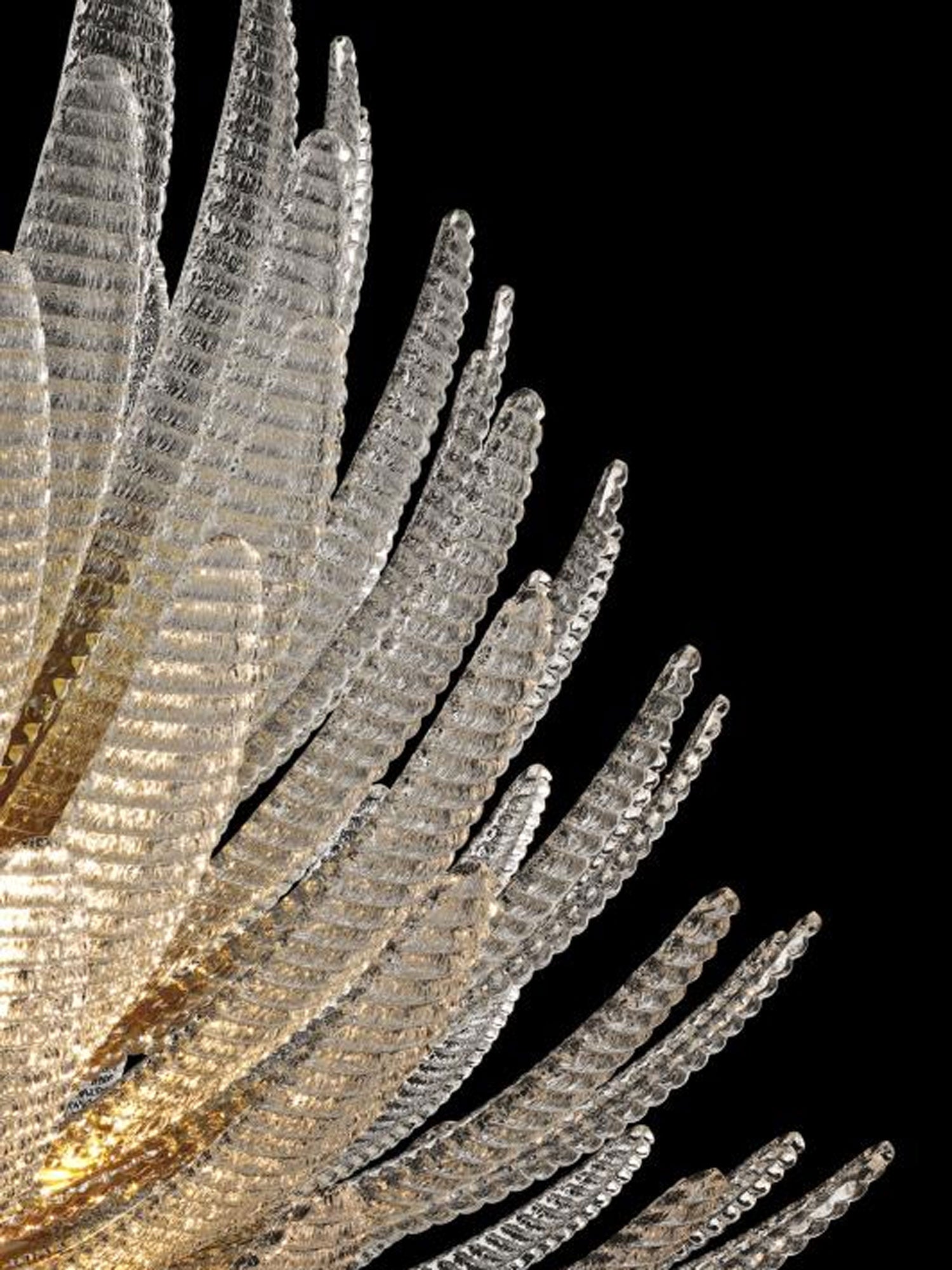 Aurelia Glass Petal Chandelier