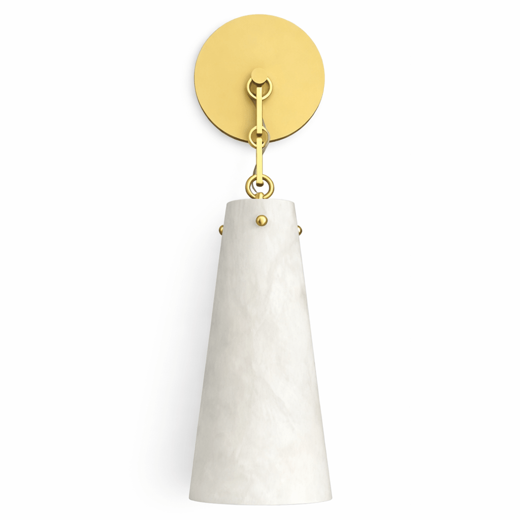 Aurelian Tapered Alabaster Wall Sconce