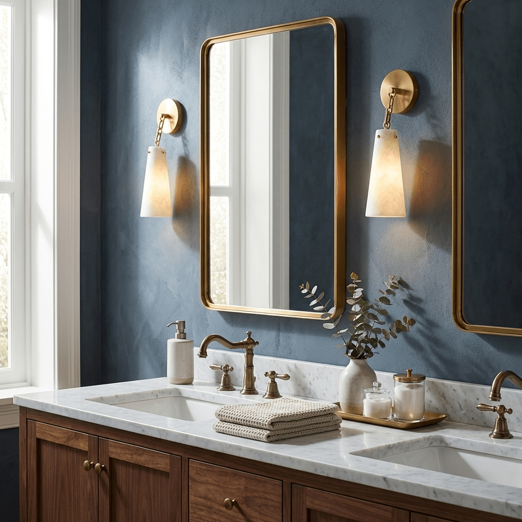 Aurelian Tapered Alabaster Wall Sconce