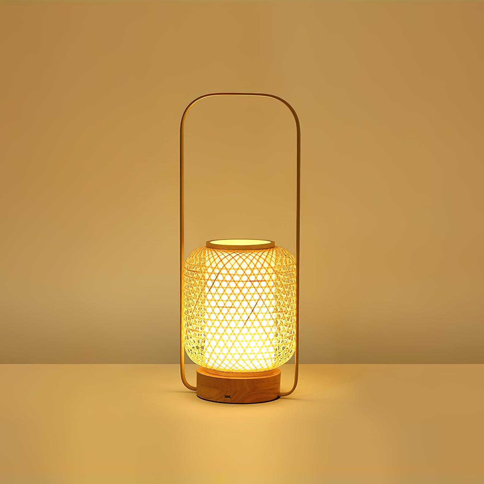 Bamboo Lantern Table Lamp