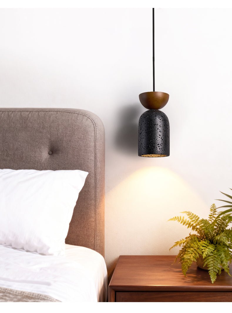 Basalt Walnut Drop Pendant Light