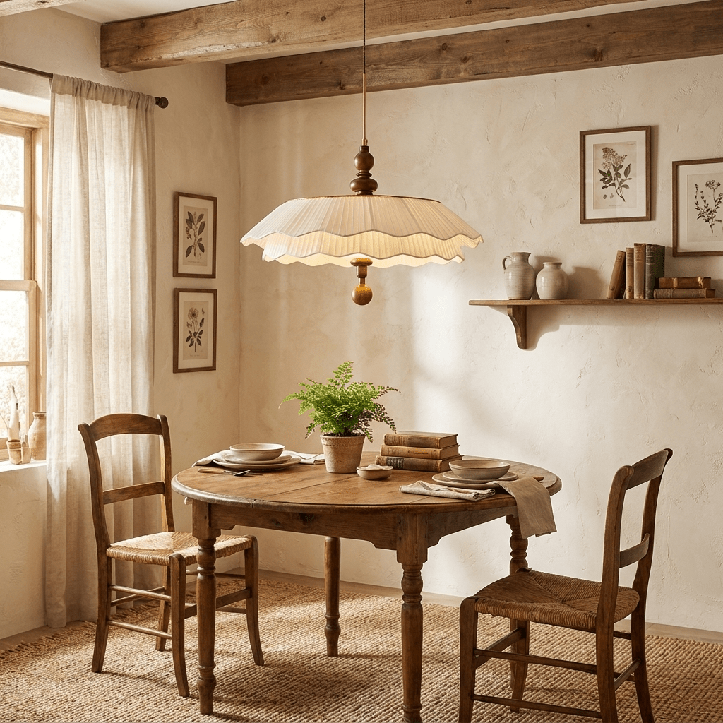 Belle Epoque Pleated Pendant Light