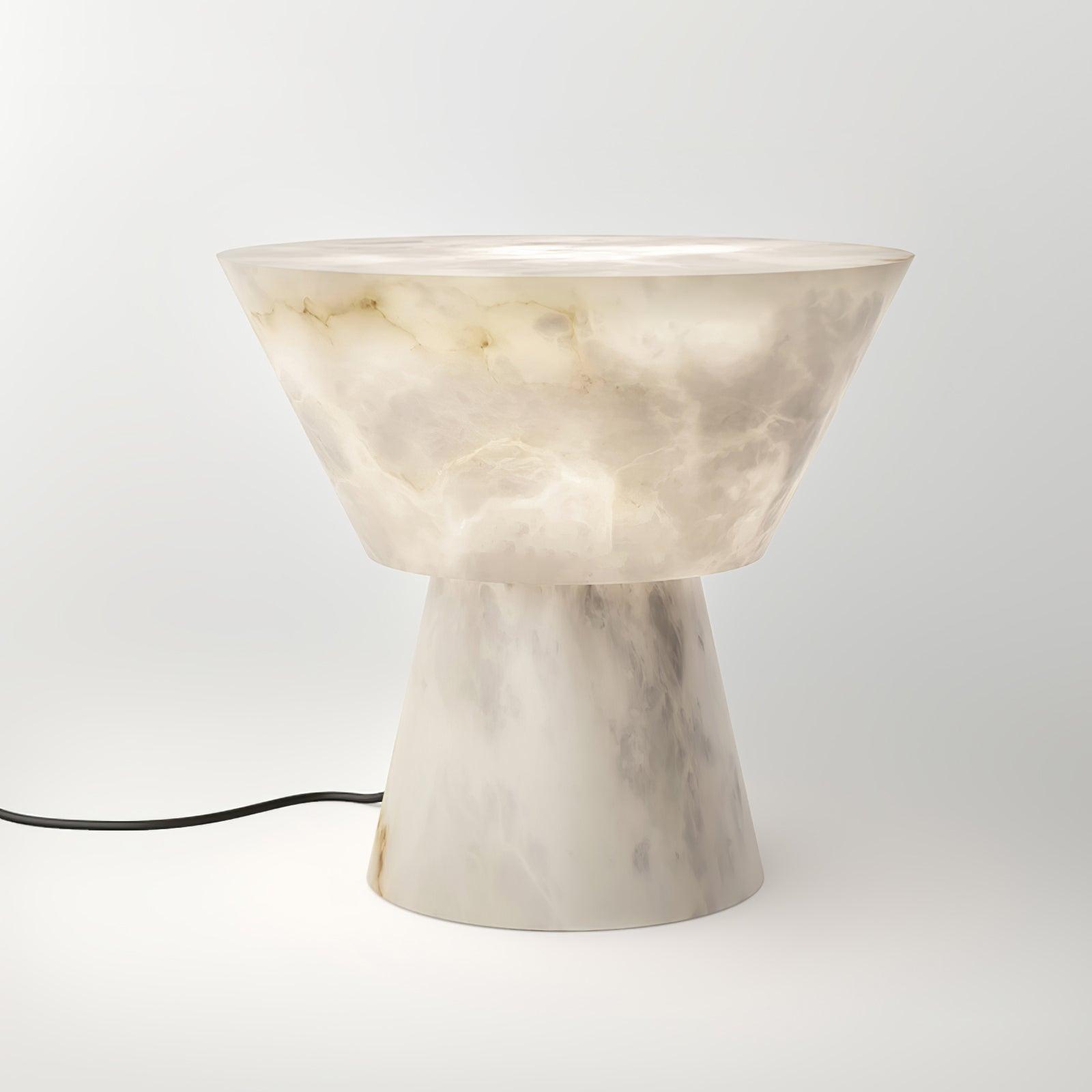 Beta Marble Alabaster Table Lamp