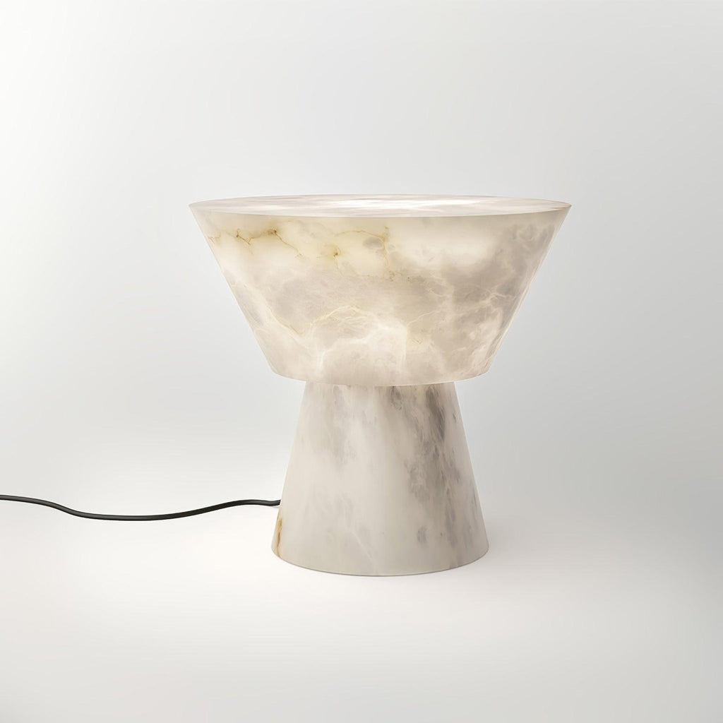 Beta Marble Alabaster Table Lamp