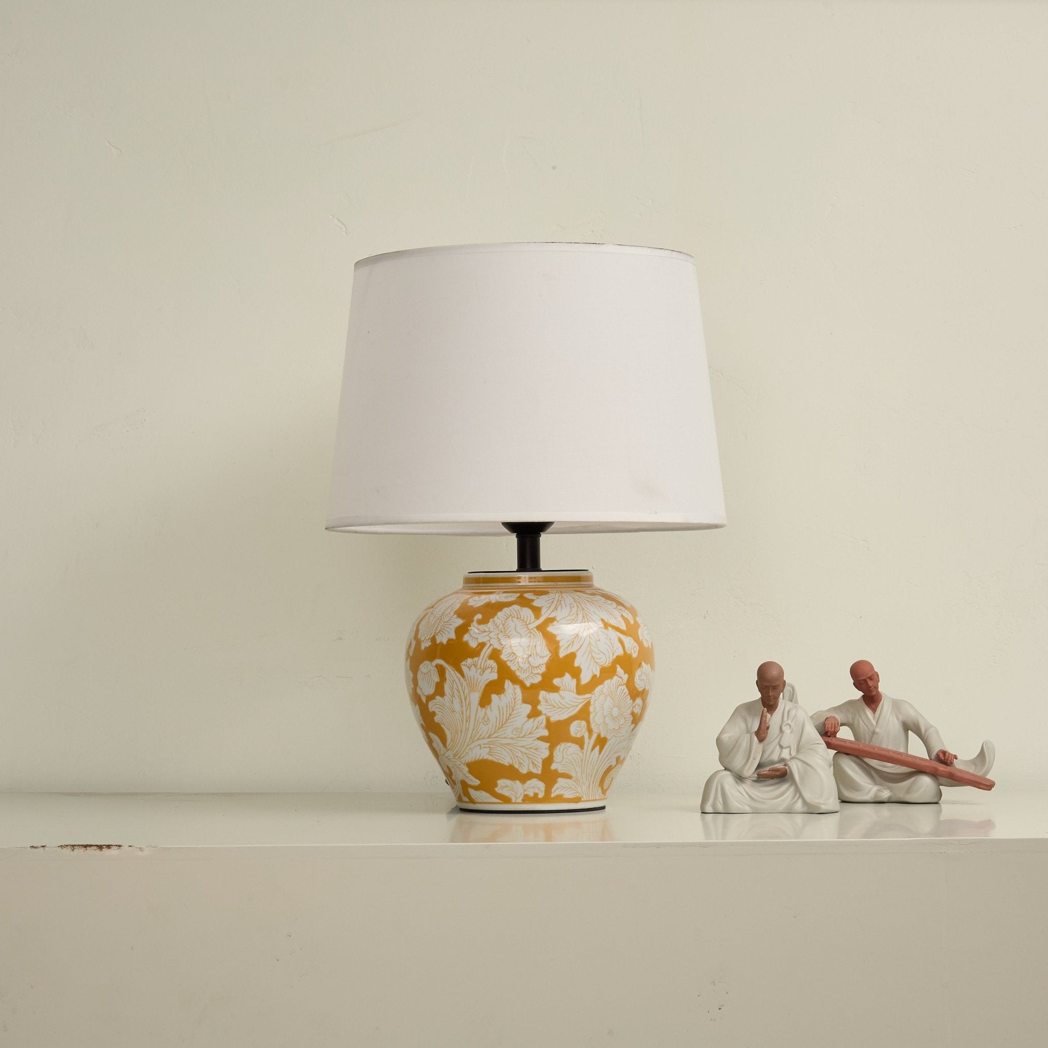 Blazing Blossom Ceramic Table Lamp