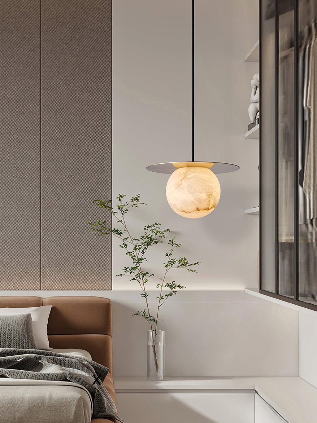 Borra Alabaster Pendant Light
