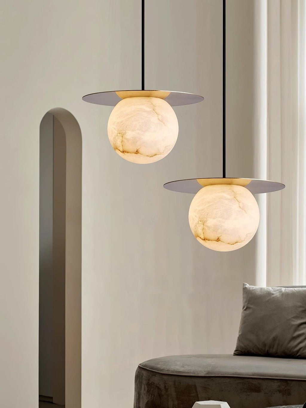 Borra Alabaster Pendant Light