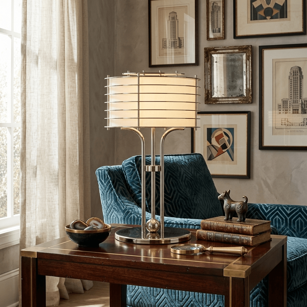 Bravon Linear Cage Table Lamp