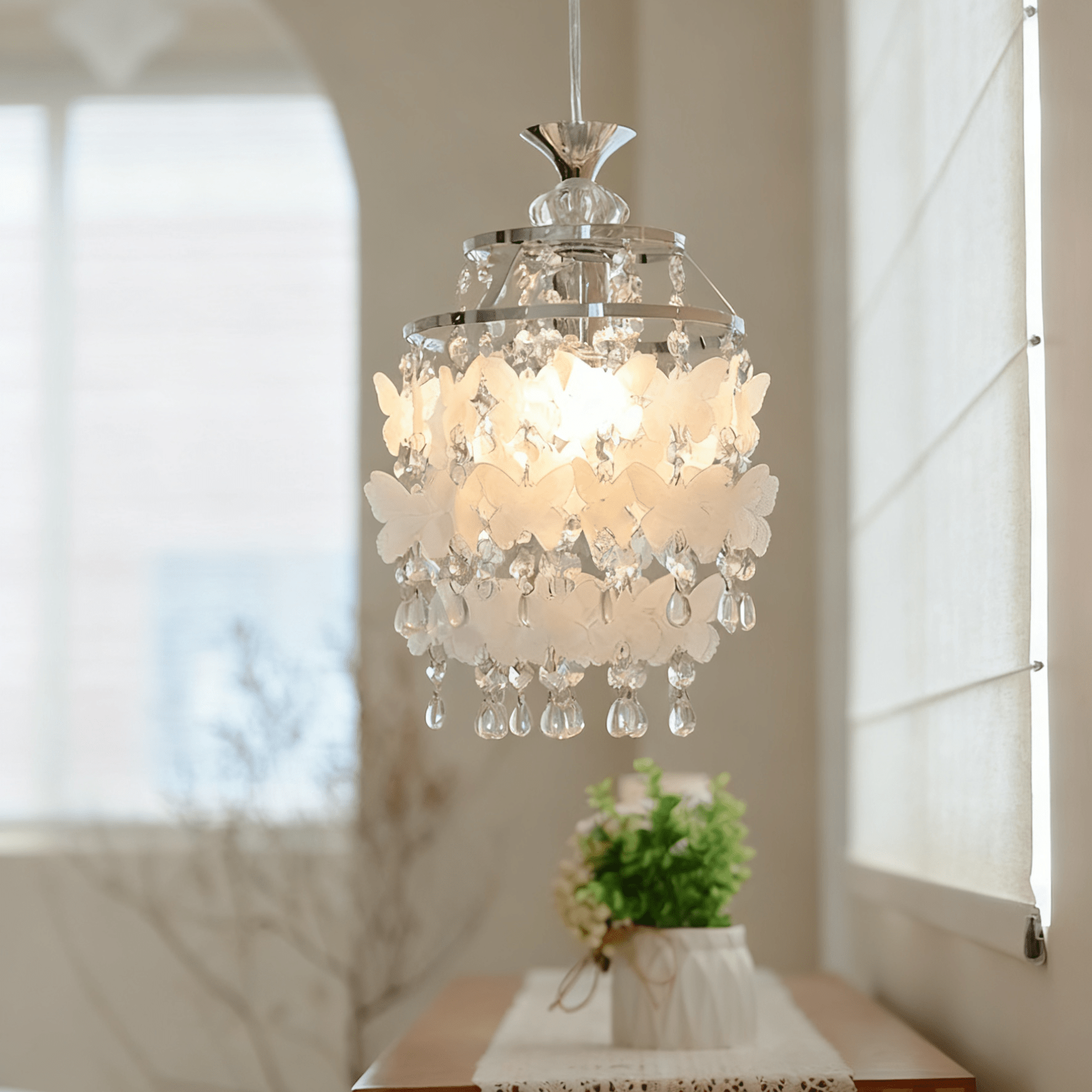Butterfly Crystal Pendant Light