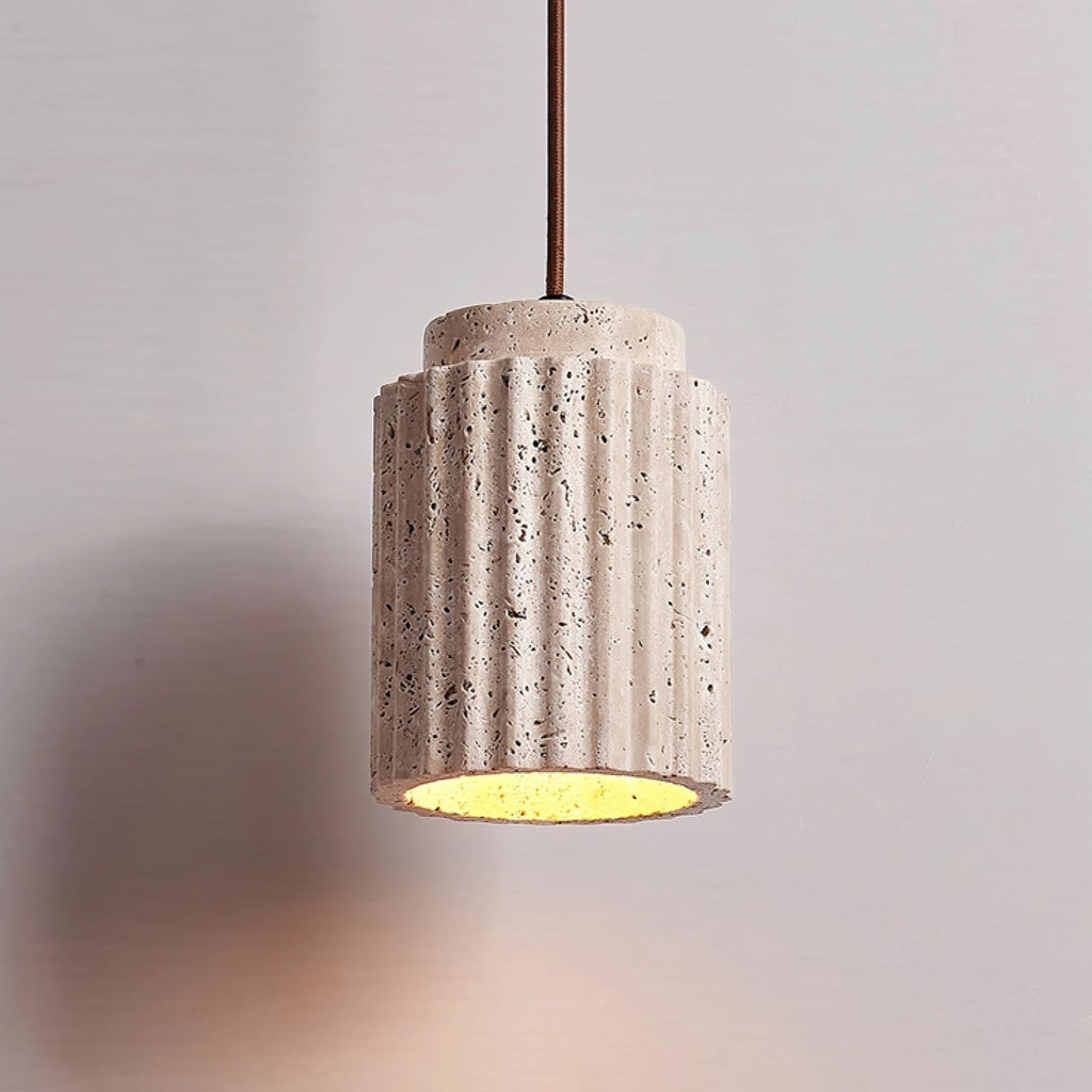 Caelia Travertine Pendant Light