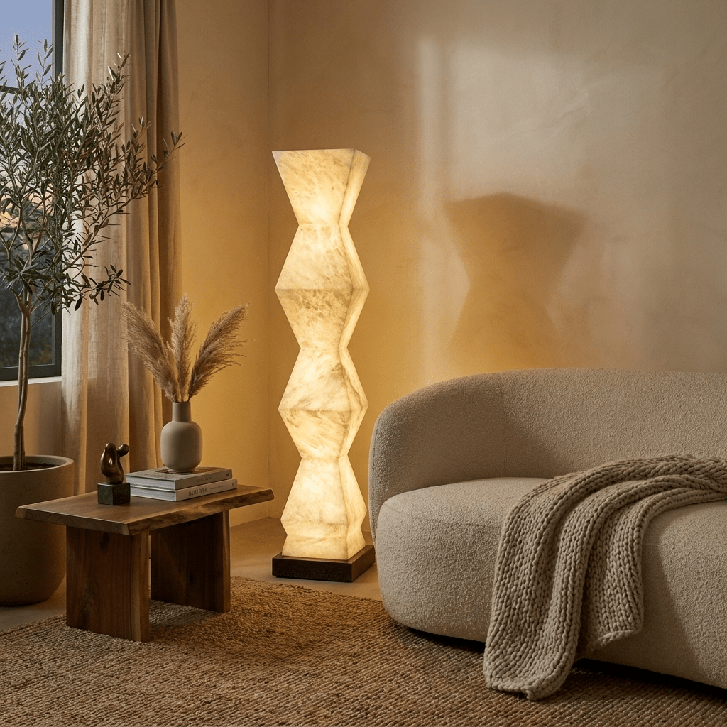 Cairn Alabaster Floor Lamp