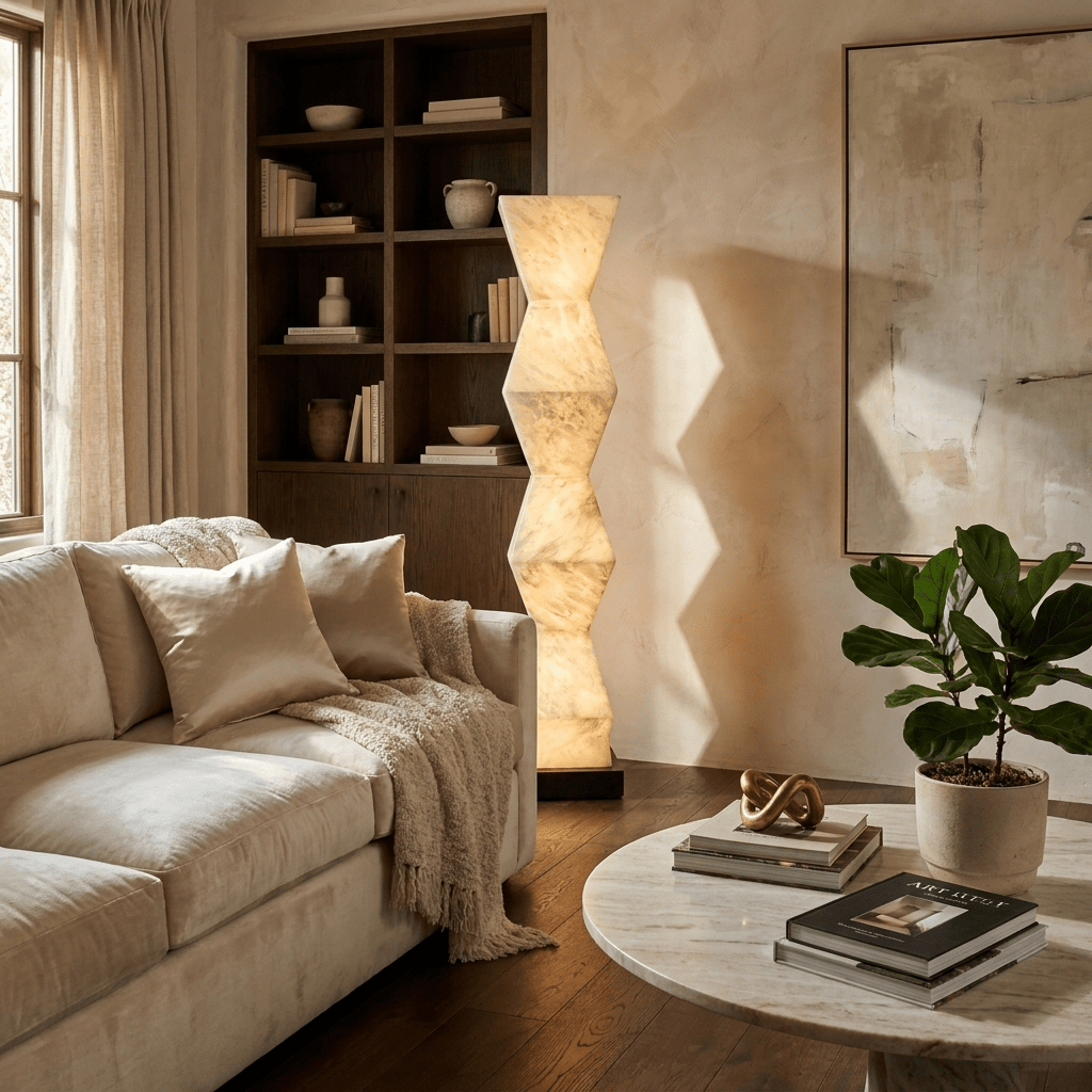Cairn Alabaster Floor Lamp