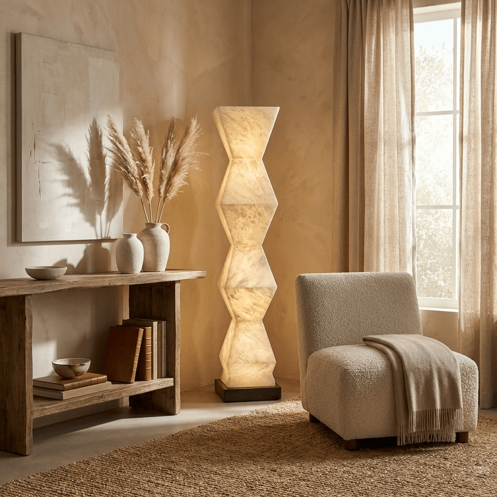 Cairn Alabaster Floor Lamp