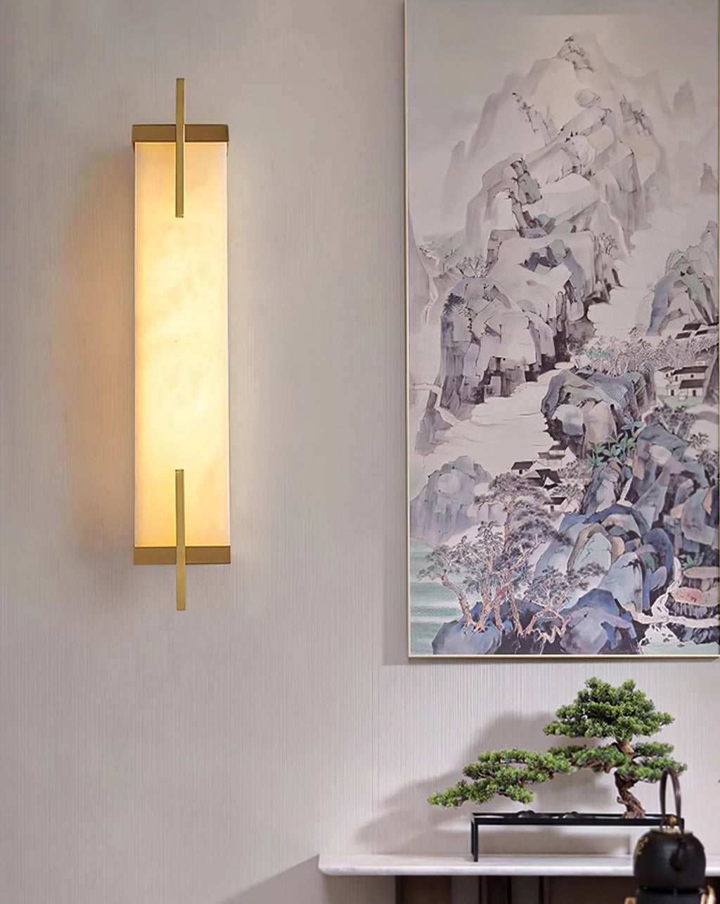 Calliope Alabaster Wall Sconce
