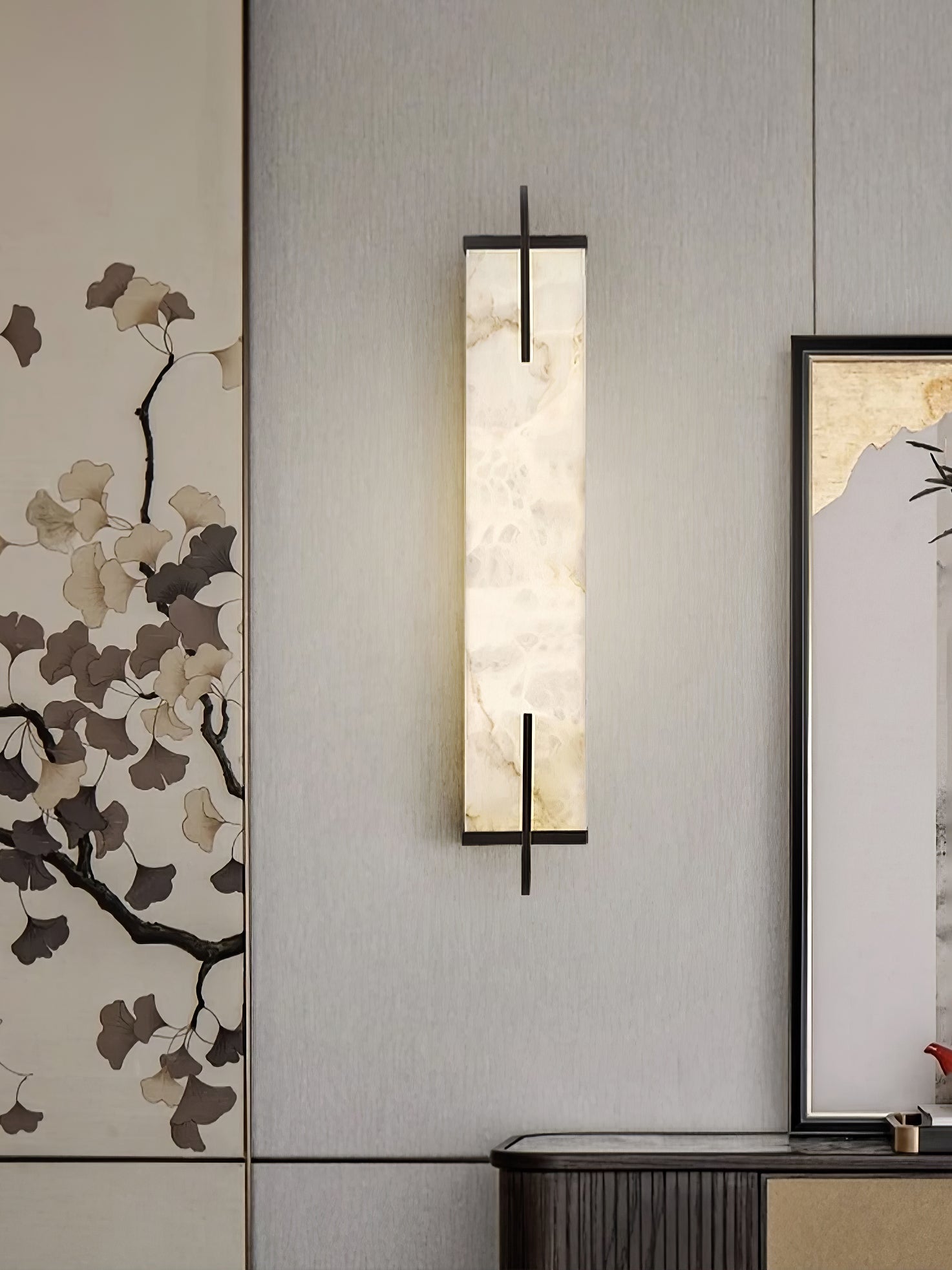 Calliope Alabaster Wall Sconce