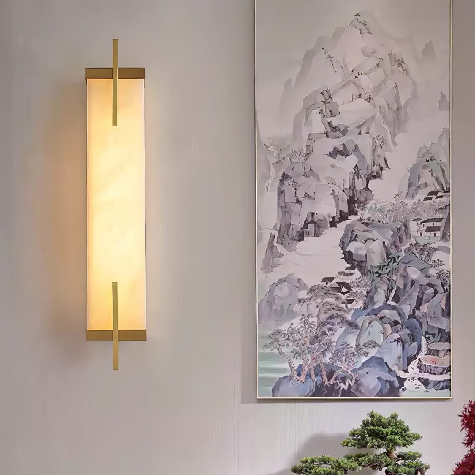 Calliope Alabaster Wall Sconce