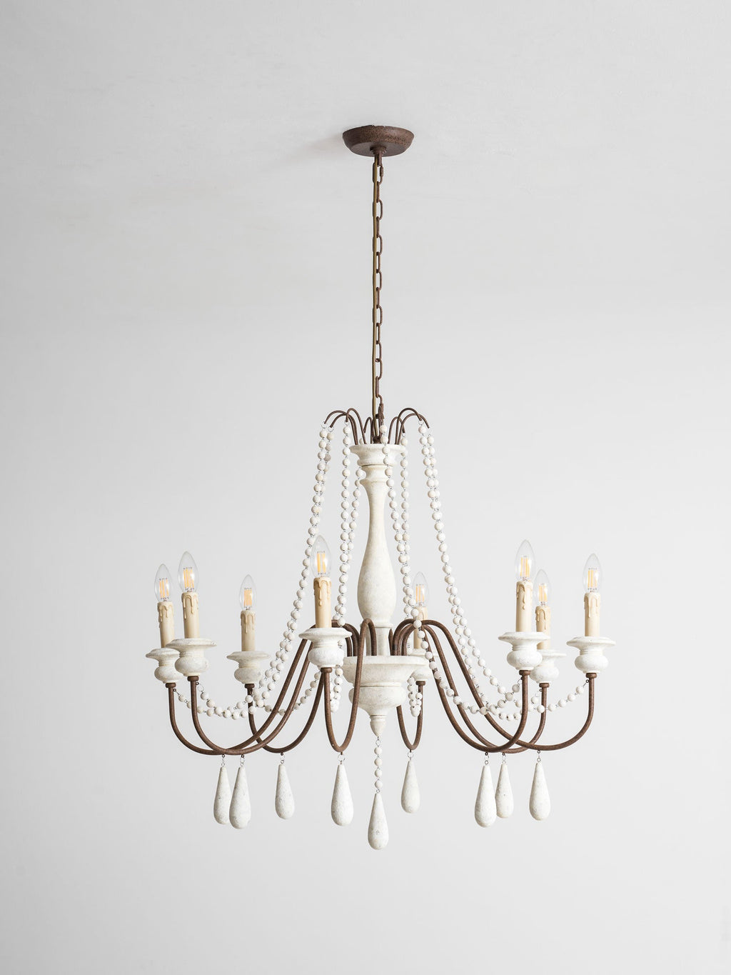 Candle Style Beaded Chandelier