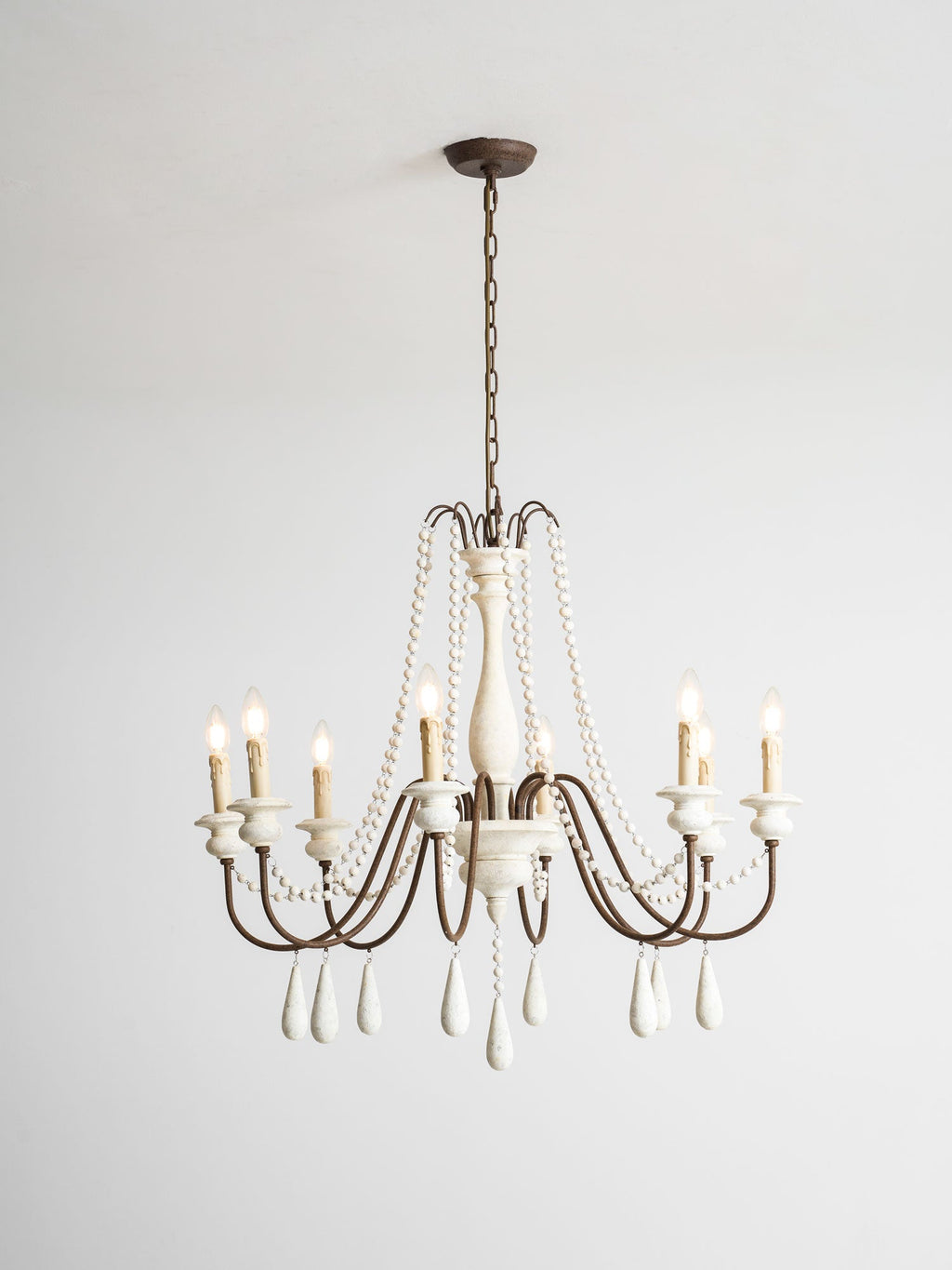 Candle Style Beaded Chandelier