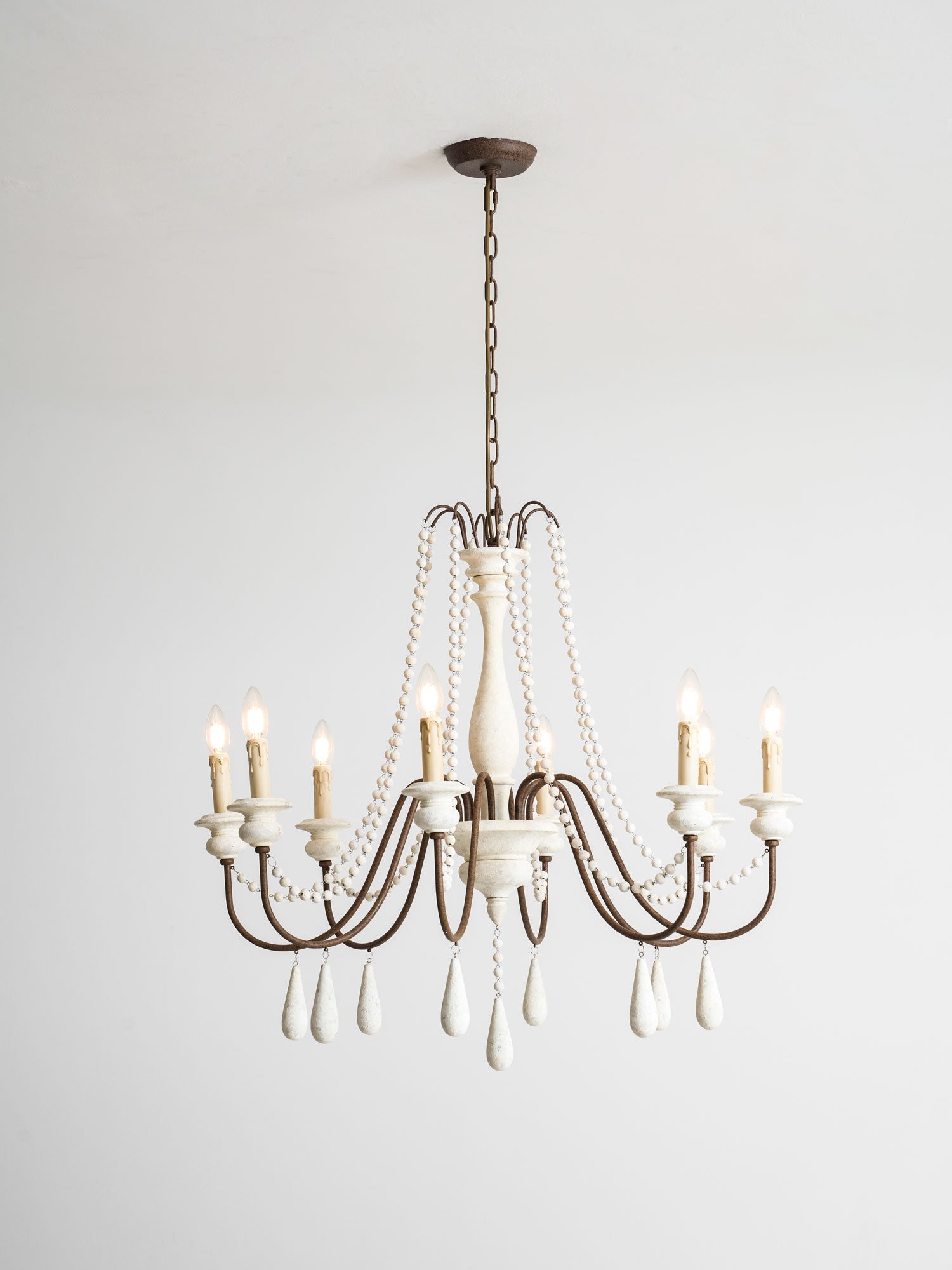 Candle Style Beaded Chandelier