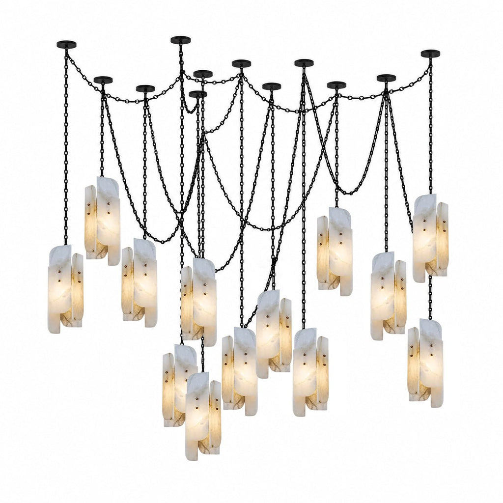 Cascading Chain Cluster Chandelier