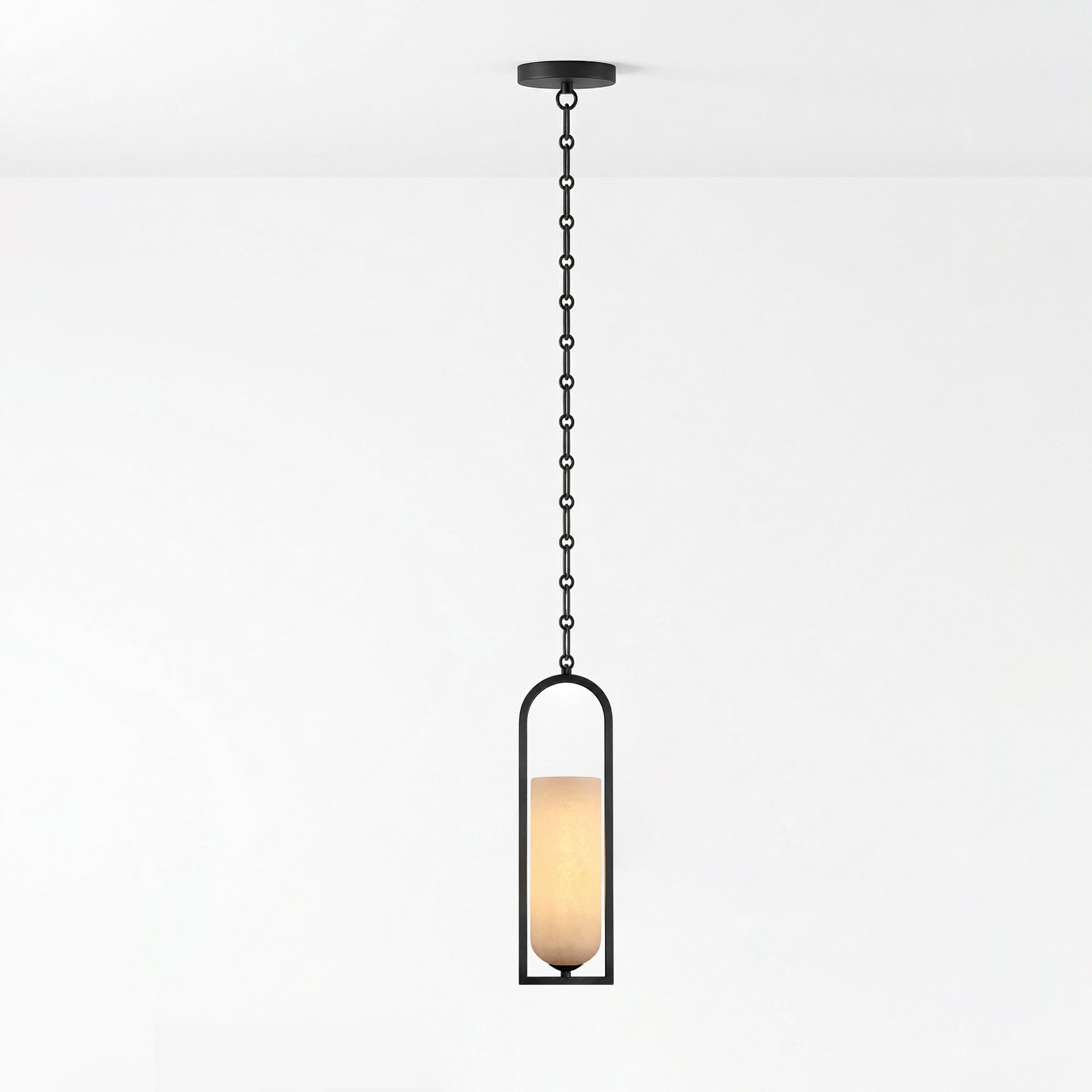 Cascading Chain Lantern Chandelier