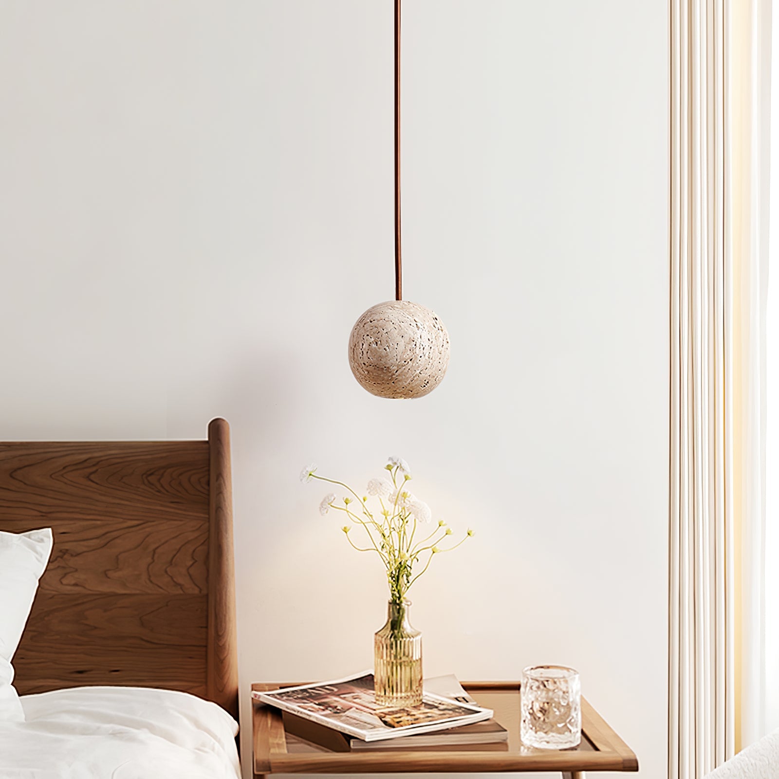 Cassia Travertine Pendant Light