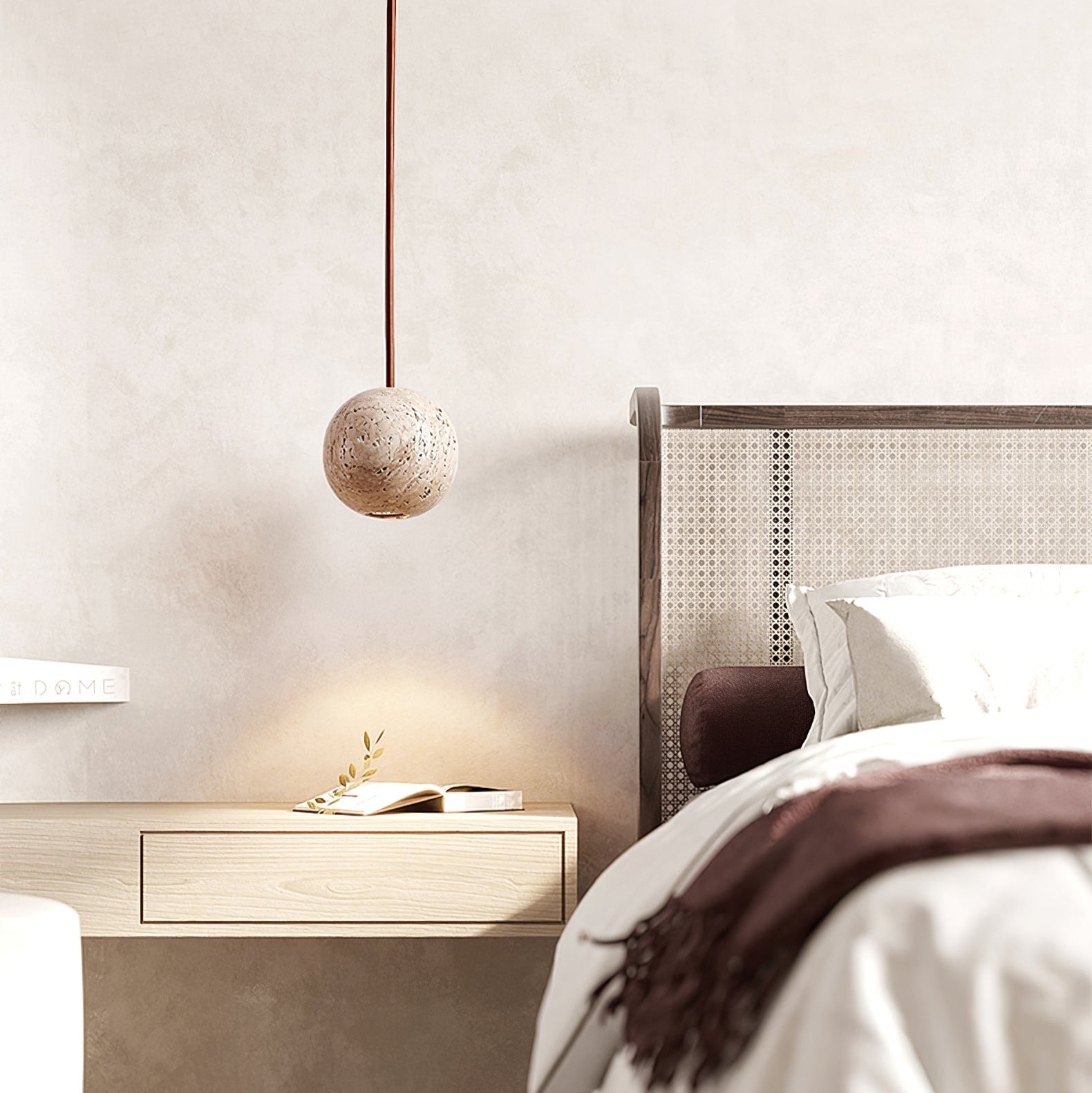Cassia Travertine Pendant Light