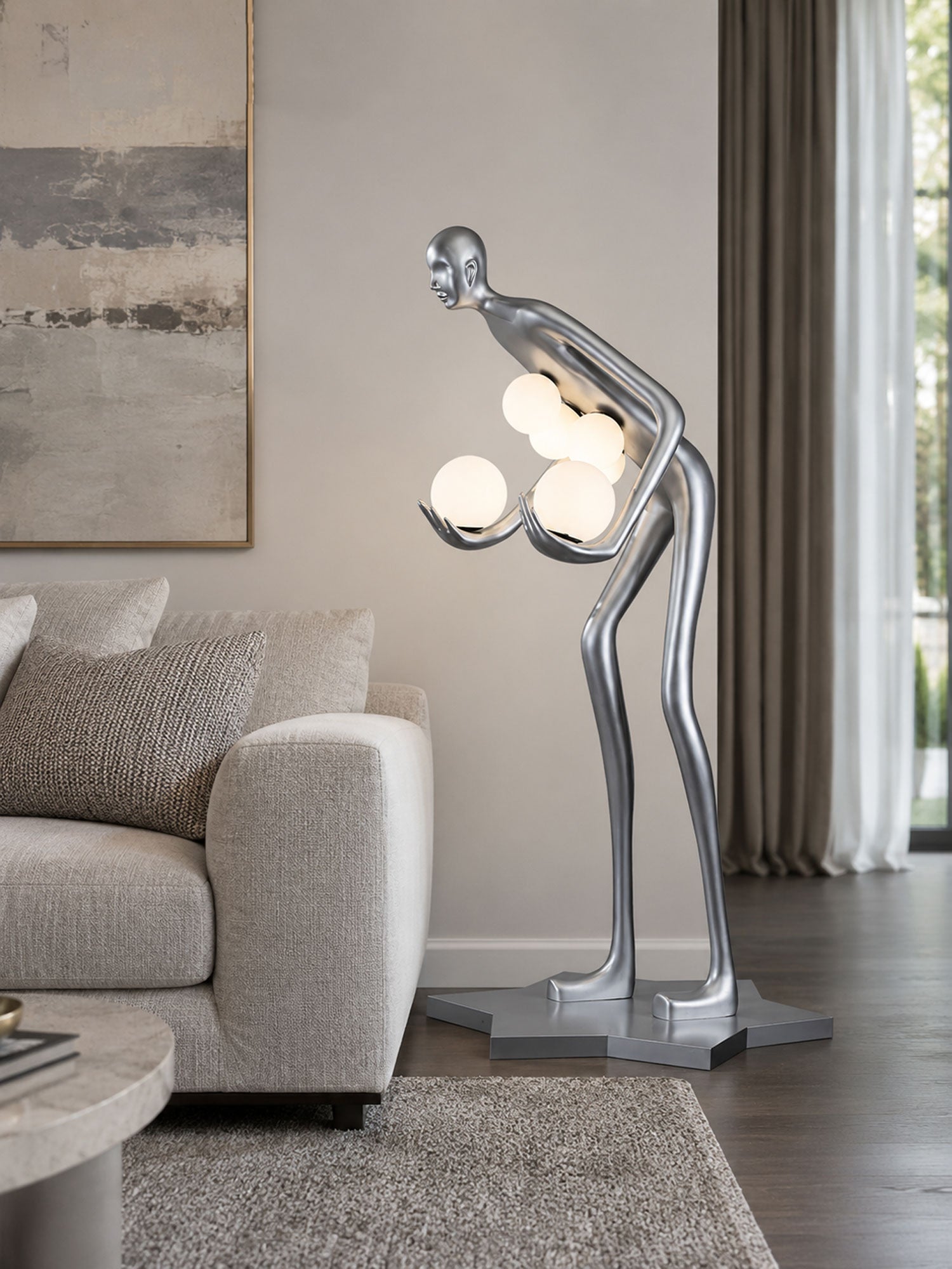 Celestial Guardian Sculpture Floor Lamp