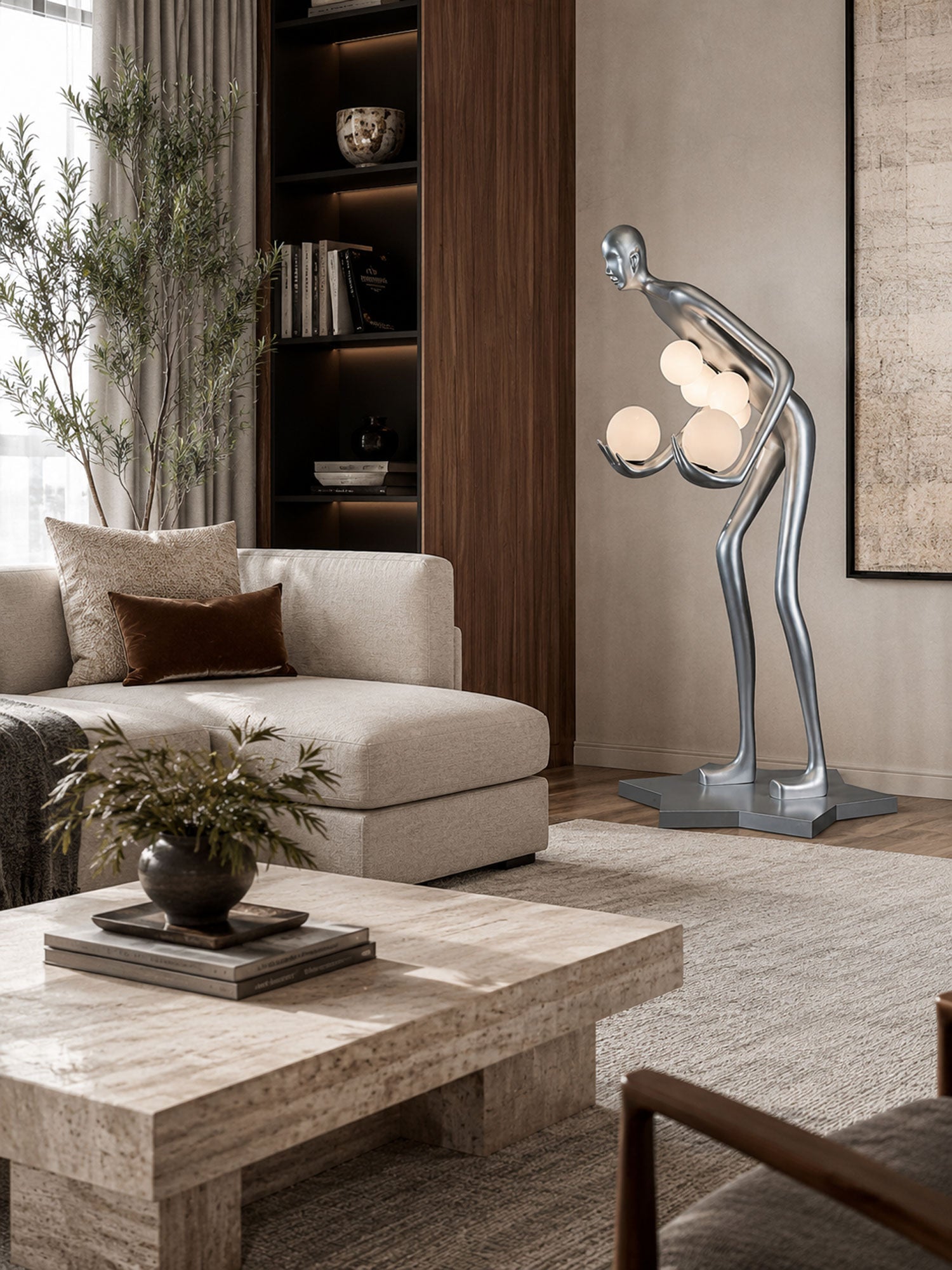 Celestial Guardian Sculpture Floor Lamp