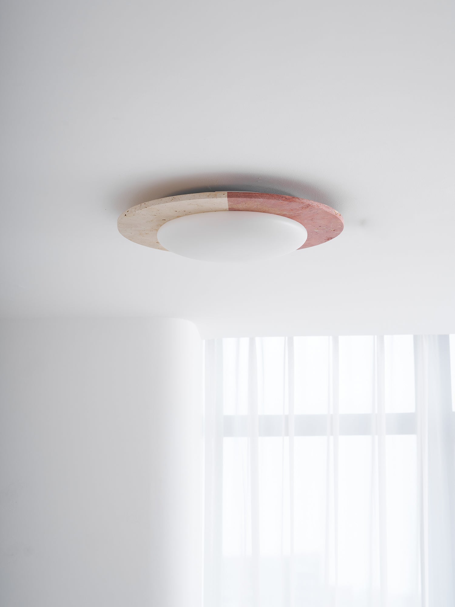 Celestial Travertine Ceiling Lamp