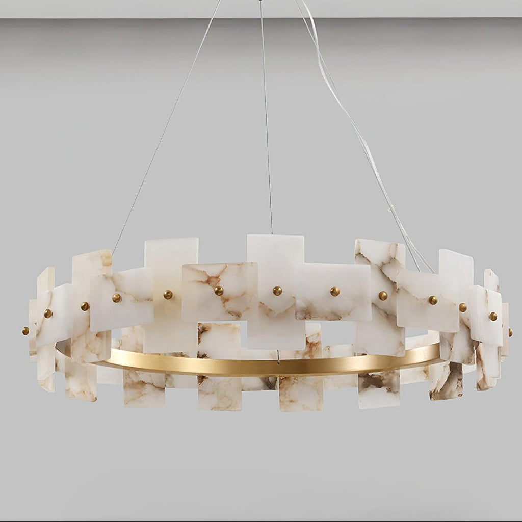 Alabaster Halo Chandelier