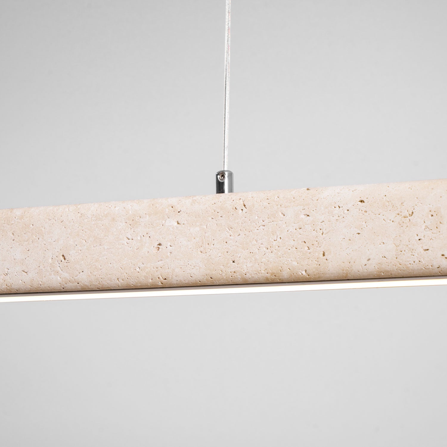 Linear Travertine Pendant Lamp