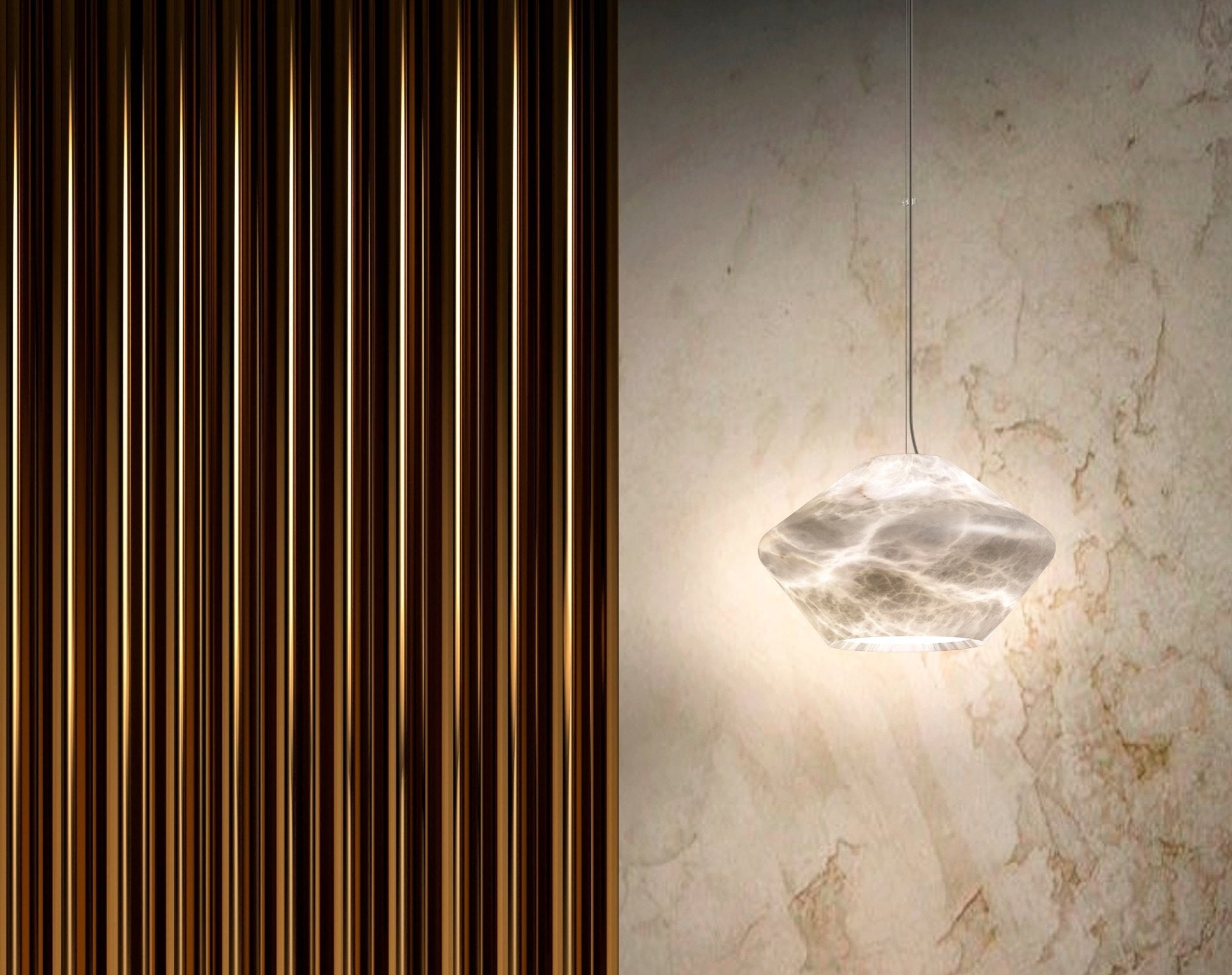 Alabaster Veil Pendant Light