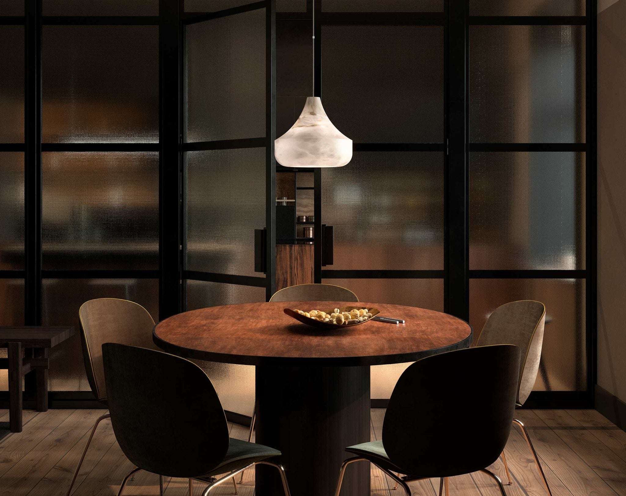 Alabaster Veil Pendant Light