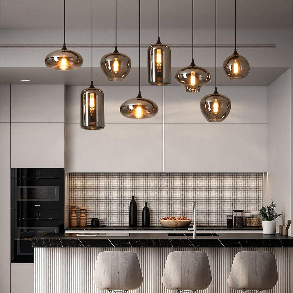Bottle Glass Pendant Light