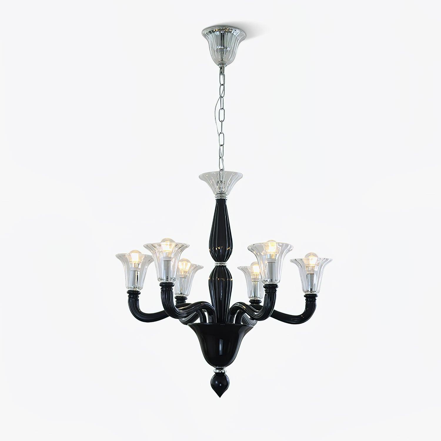 Black Candle Chandelier