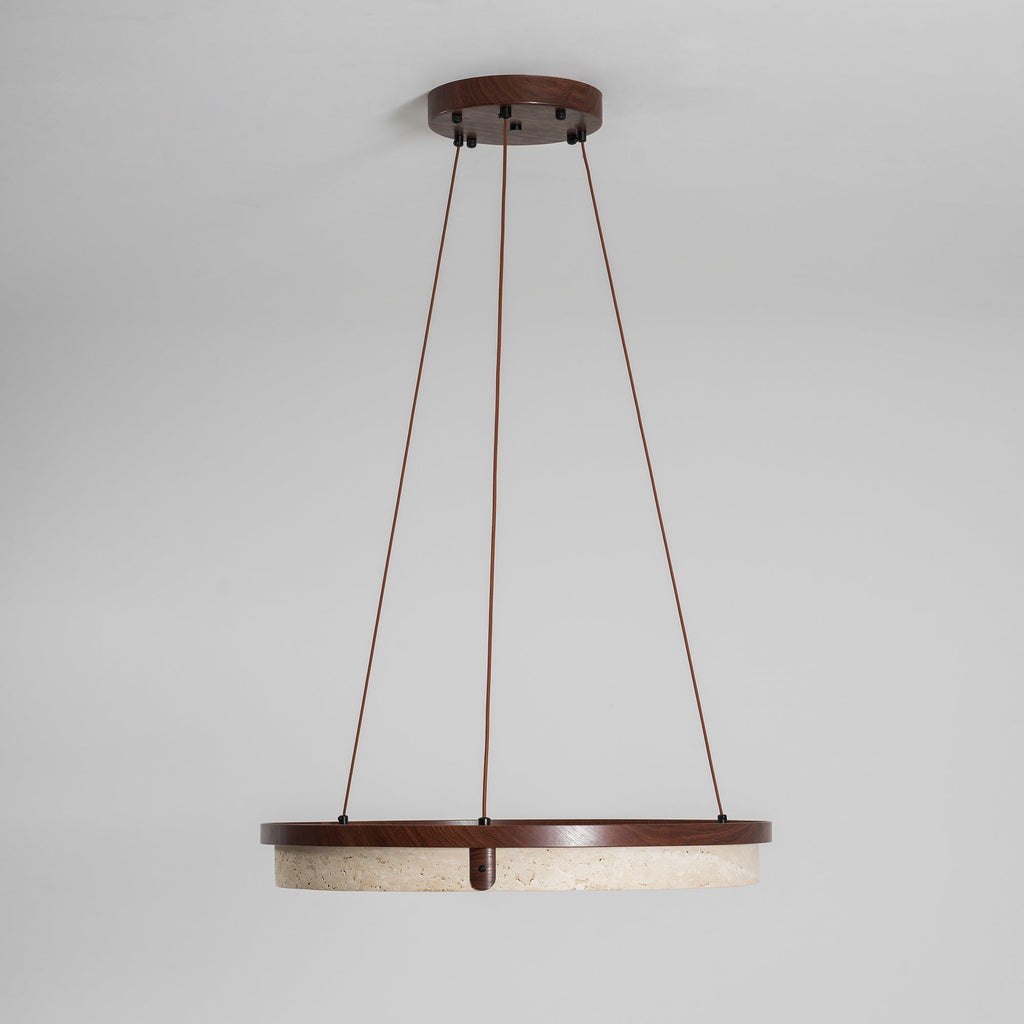 Orbit Travertine Pendant Light