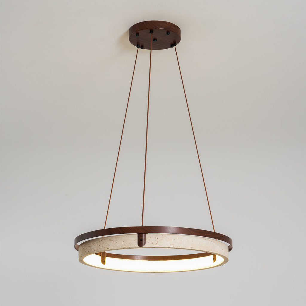 Orbit Travertine Pendant Light