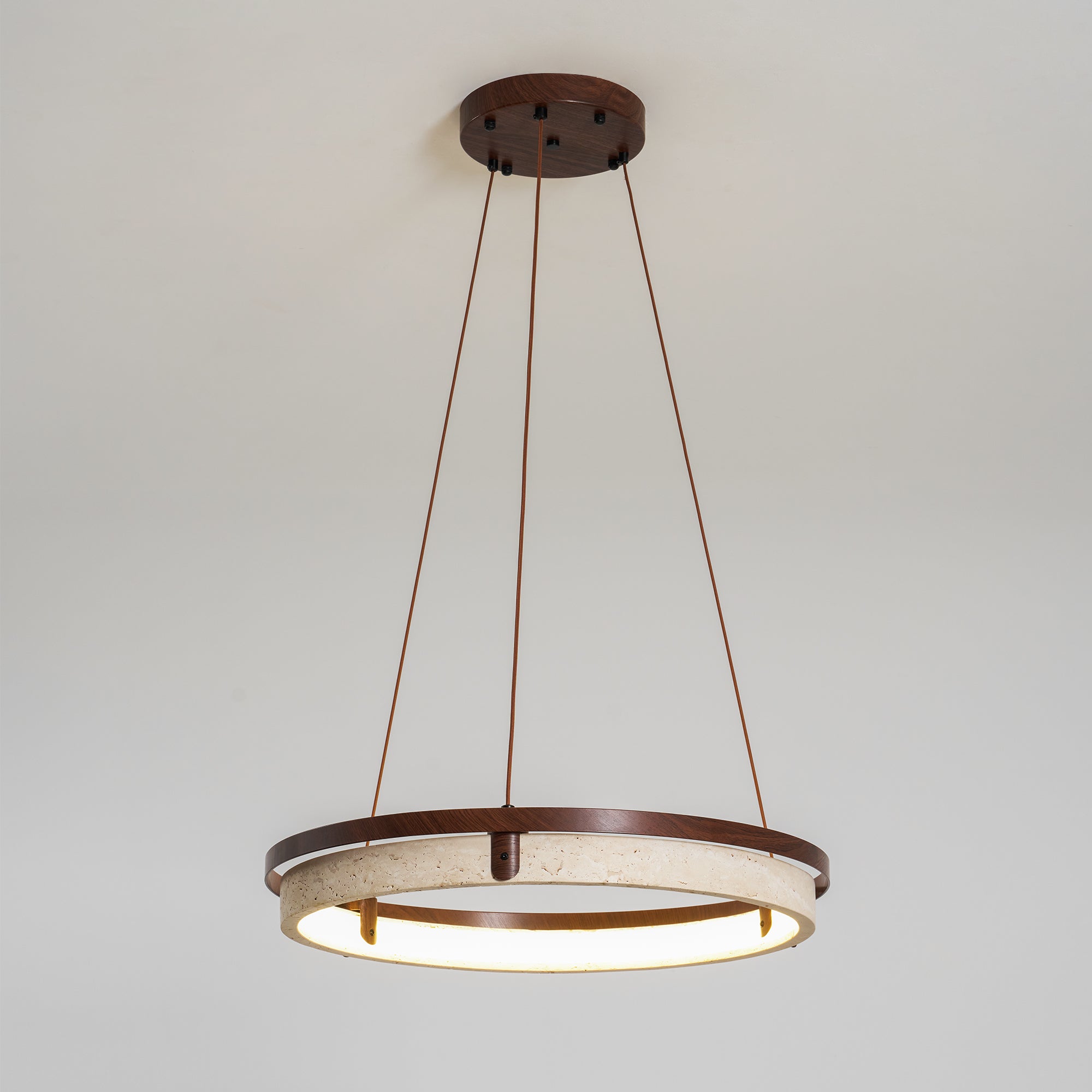 Orbit Travertine Pendant Light