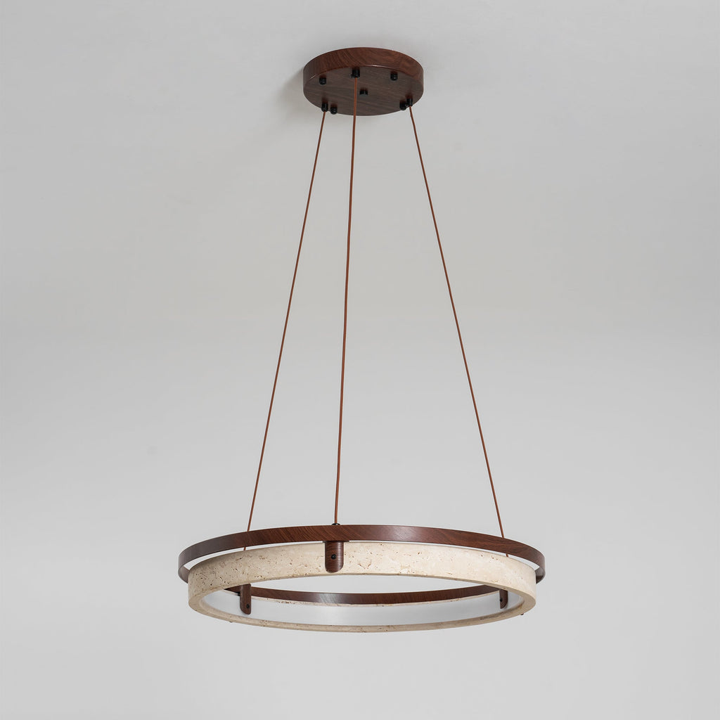 Orbit Travertine Pendant Light