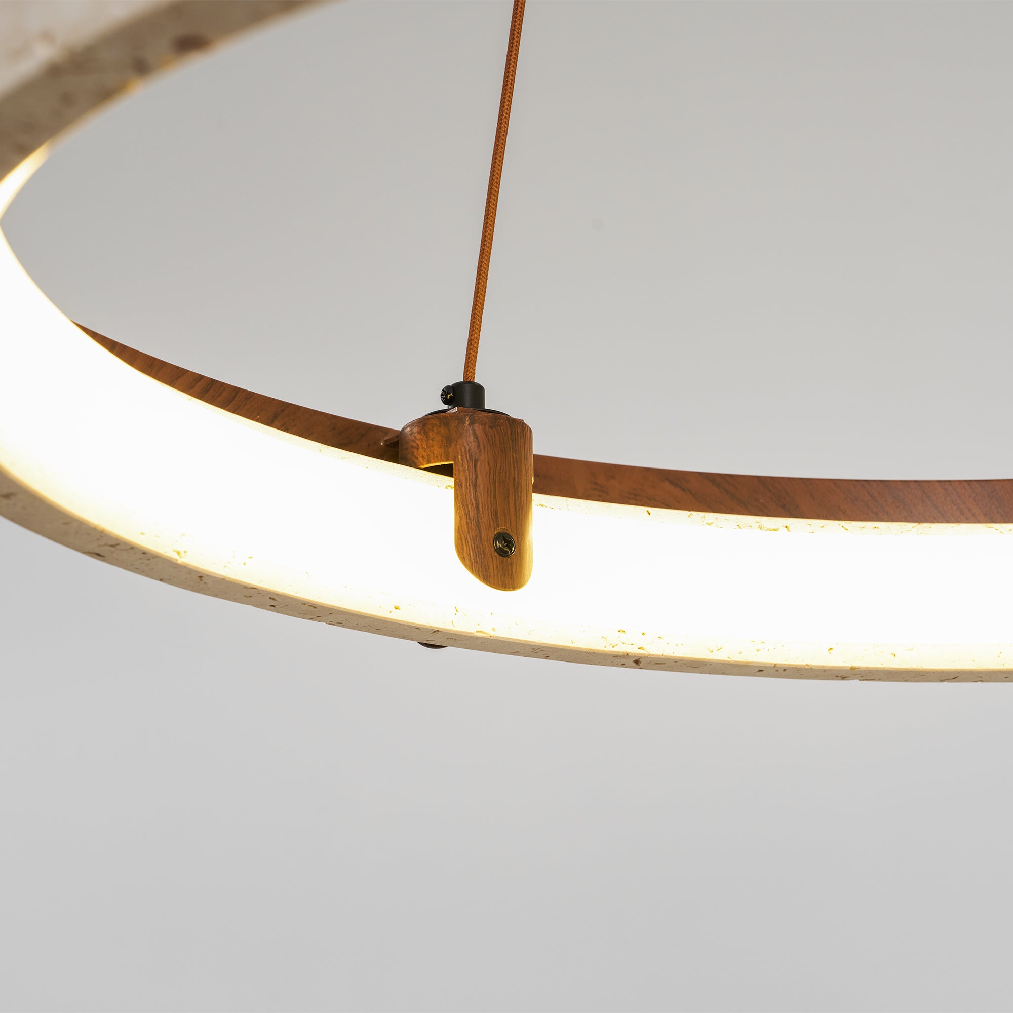 Orbit Travertine Pendant Light