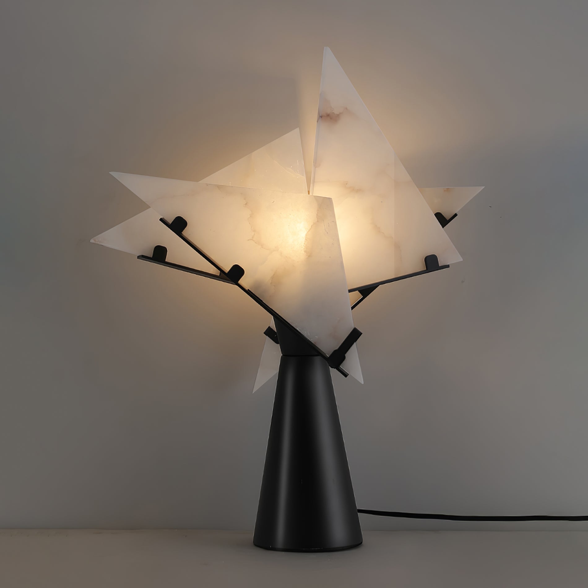 Alabaster Petal Table Lamp