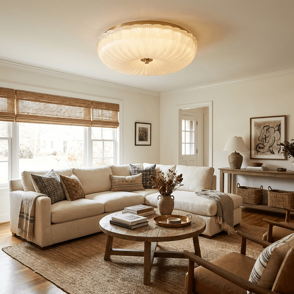 Ripple Glass Ceiling Light
