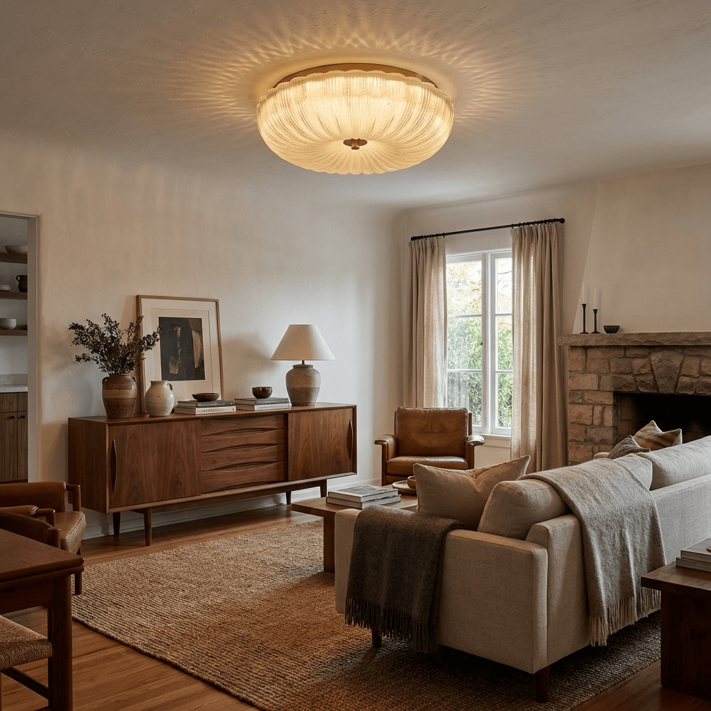 Ripple Glass Ceiling Light