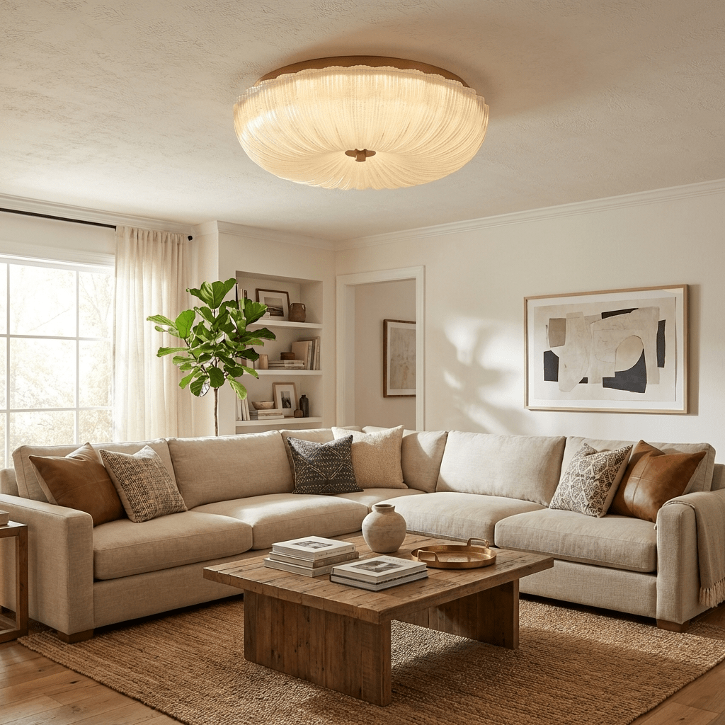 Ripple Glass Ceiling Light