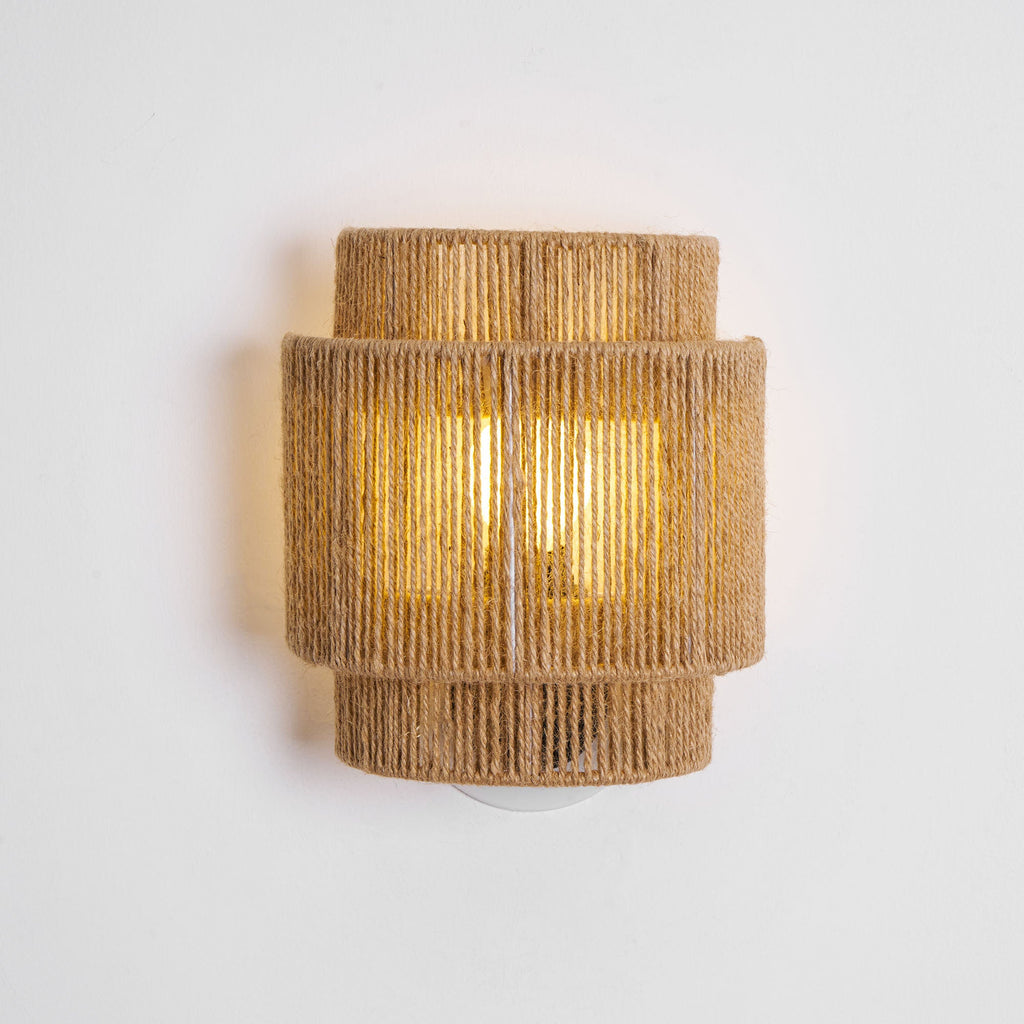Rustic Weave Wall Lamp