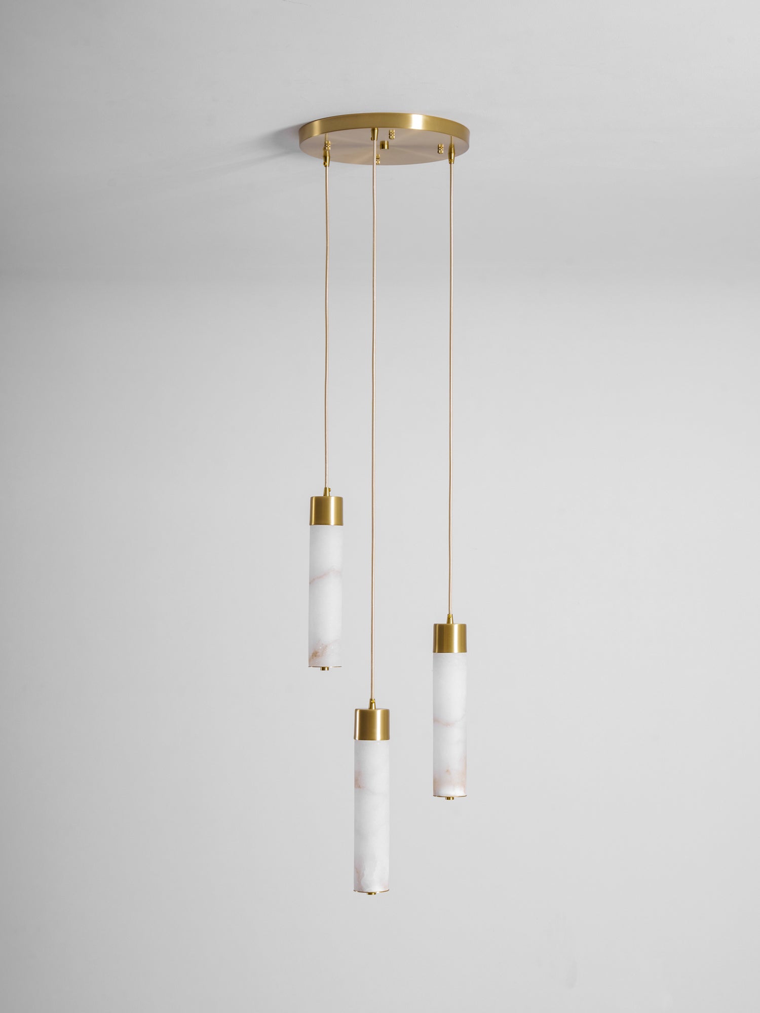 Alabaster Tala Brass Pendant Lamp