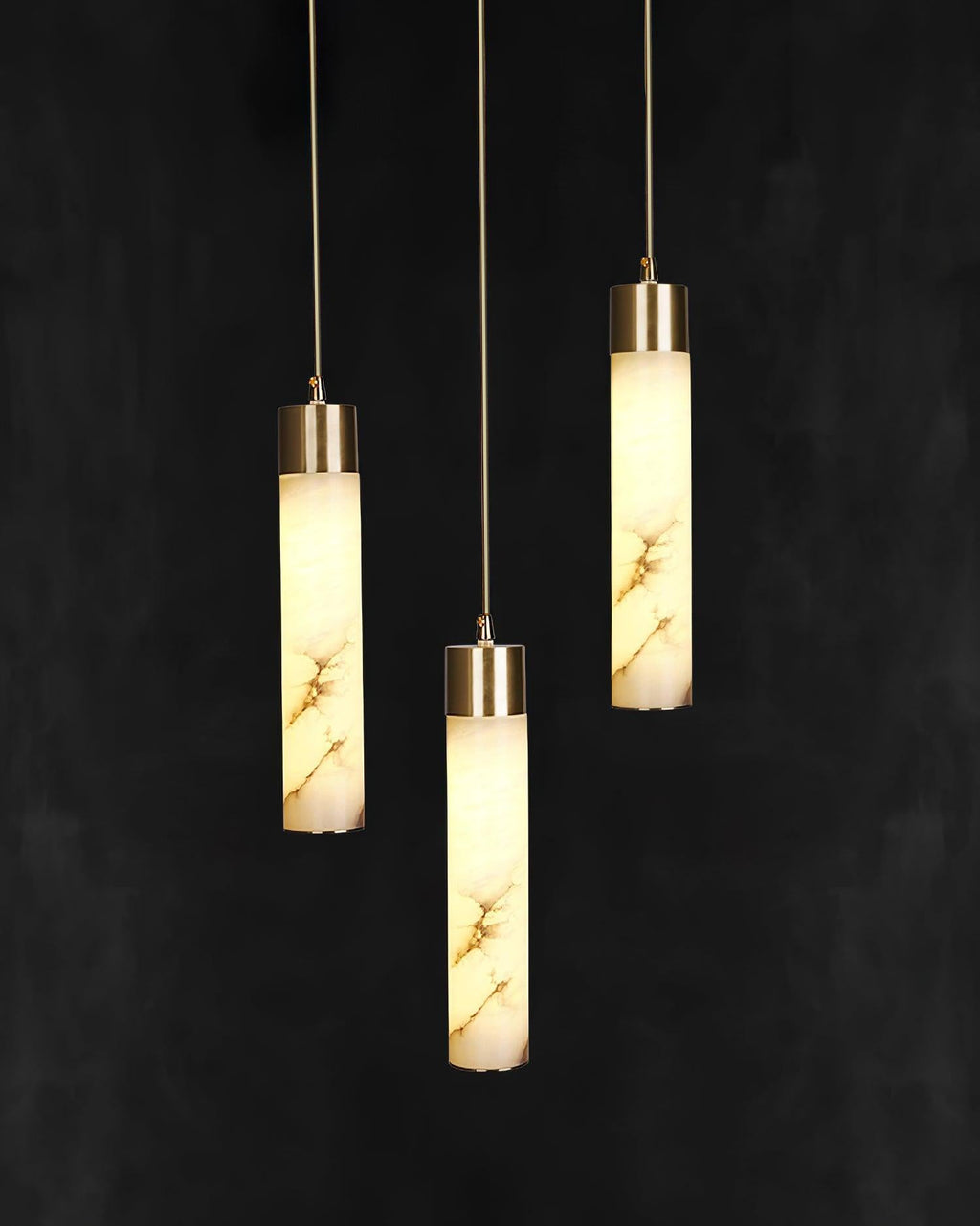 Alabaster Tala Brass Pendant Lamp