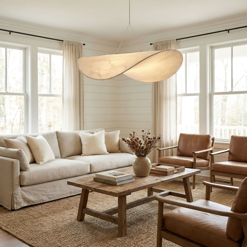 Tense Silk Pendant Light