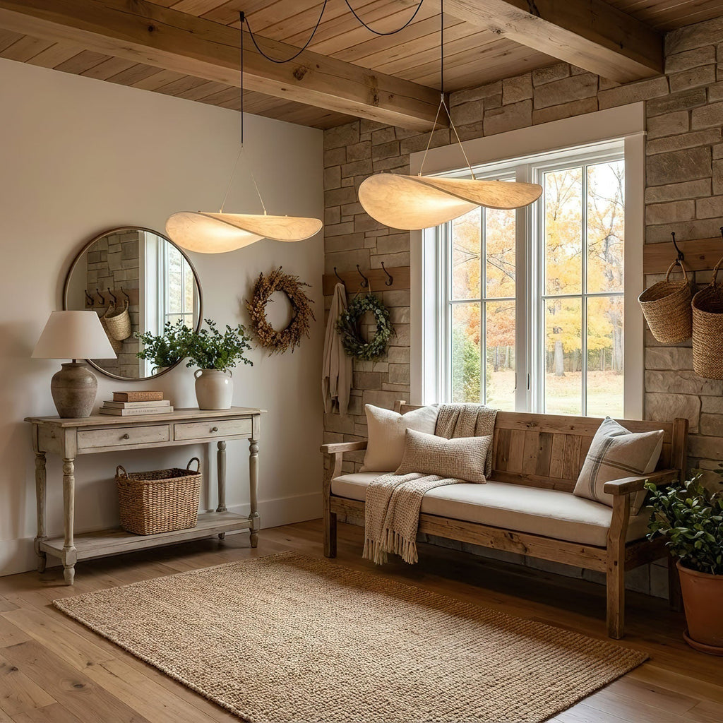 Tense Silk Pendant Light